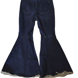 We The Free By Free People Dark Blue Flare Jeans Size 33